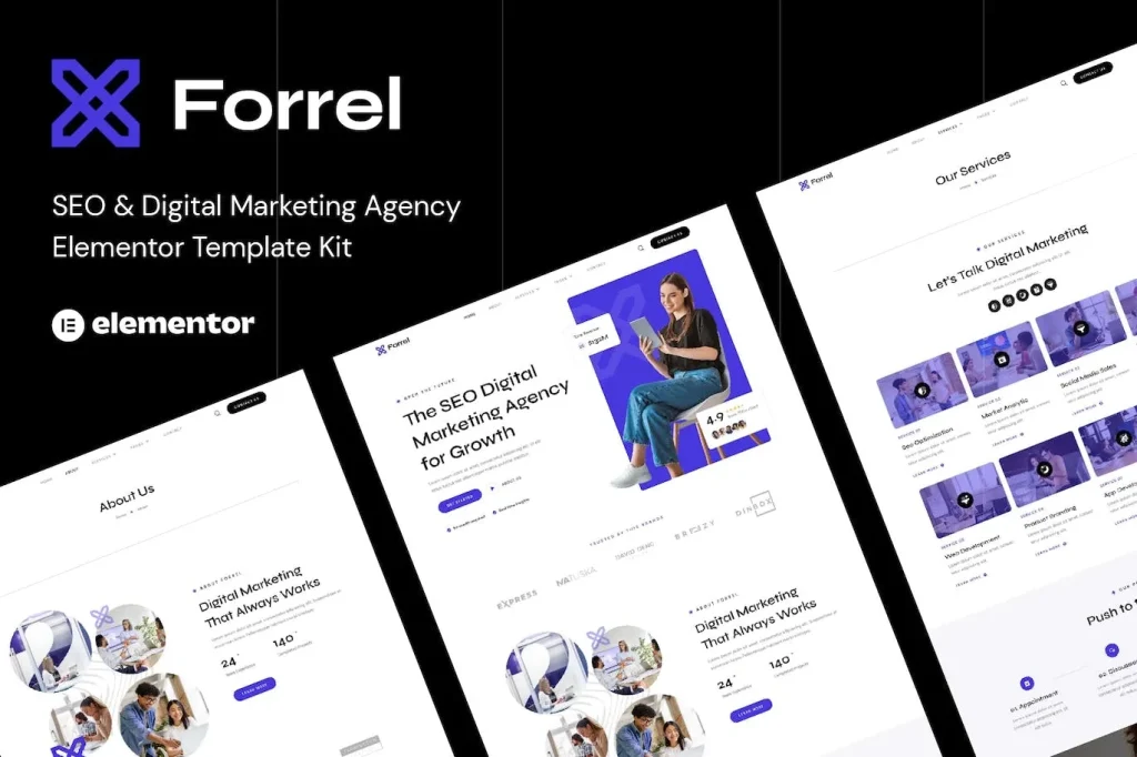 Forrel – SEO & Digital Marketing Agency Elementor Template