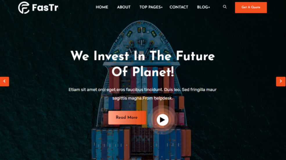 Homen – Transportation & Delivery WordPress Theme for Logistics