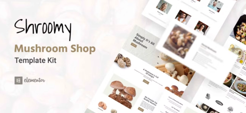 Shroomy – Mushroom Shop Elementor Template