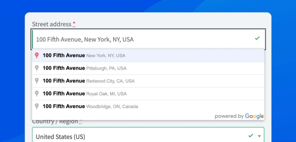 Google Address Autocomplete for WooCommerce – By Fluid Checkout