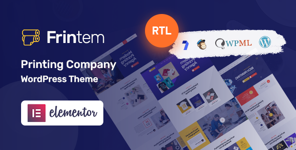 Frintem  – Printing Company WordPress Theme + RTL