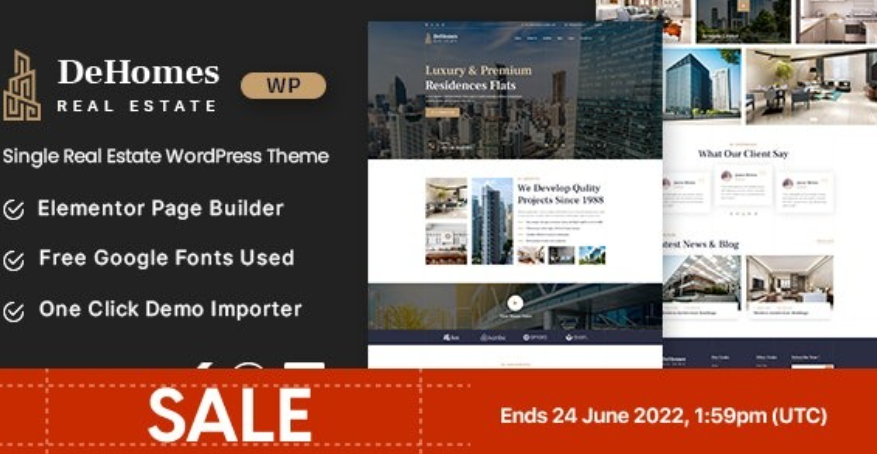 Dehomes – Single Real Estate WordPress Theme