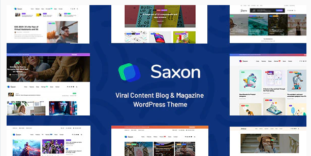 Saxon Viral Content Blog Magazine Theme