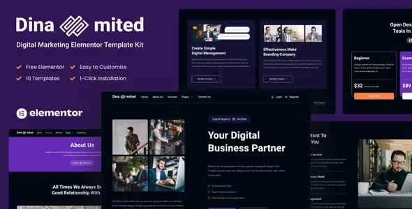 Dinamited Digital Marketing Elementor Template Kit