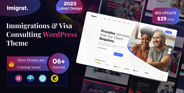 Imigrat – Immigration & Visa Consulting WordPress Theme