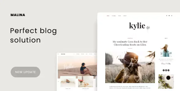 Malina Personal WordPress Blog Theme