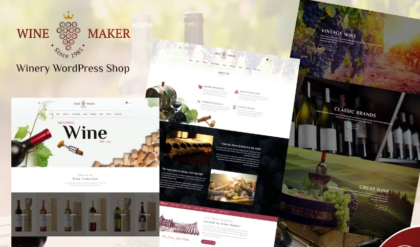 Wine Maker – Winery WordPress Shop