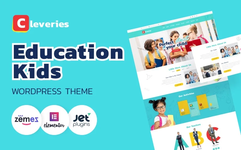 Cleveries – Education Kids WordPress Elementor Theme WordPress Theme