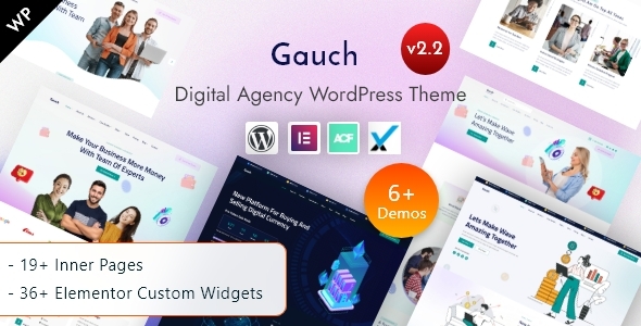 Gauch – IT Services & Digital Business Agency Elementor WordPress Theme