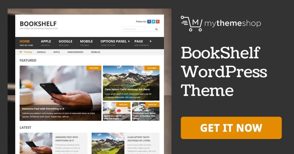 MyThemeShop BookShelf