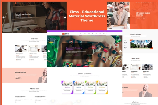 Elms – Educational Material WordPress Theme