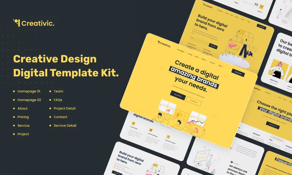 Creativic – Creative Agency Elementor Template