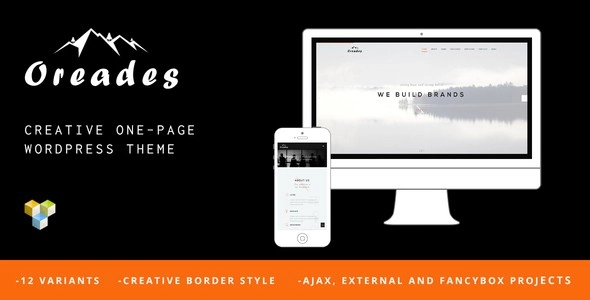 Oreades – Creative One-Page WordPress Theme