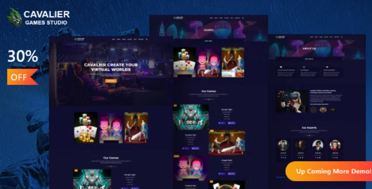 Cavalier – Gaming Studio WordPress Theme + RTL