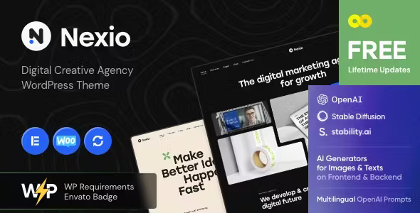 Nexio Digital Creative Agency Theme + AI
