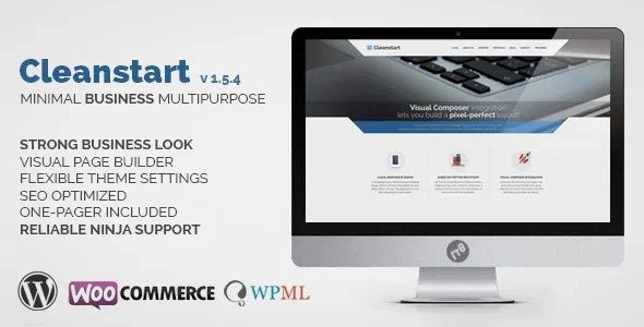 Corporate Business WordPress Theme – Cleanstart