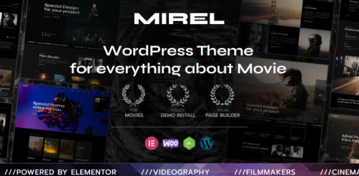 Mirel – Movie Studios and Filmmakers WordPress Theme