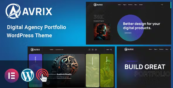 Avrix Digital Agency Portfolio Theme
