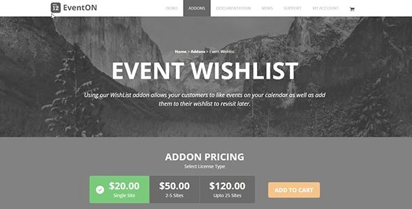 EventON – Wishlist