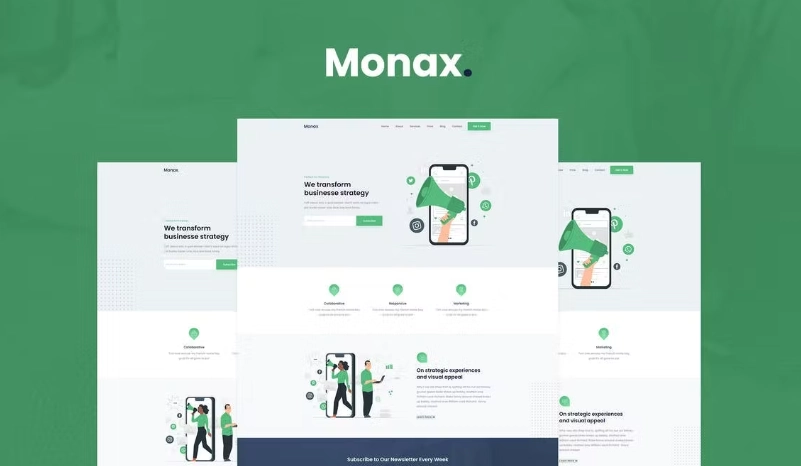 Monax – Saas & Startup Elementor Template