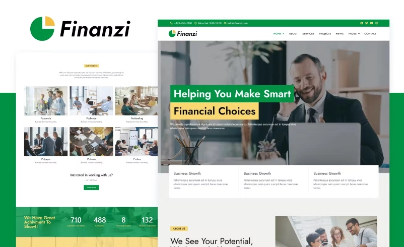 Finanzi – Finance & Business Elementor Template