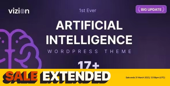 Vizion 4.0 – Artificial Intelligence AI WordPress Theme