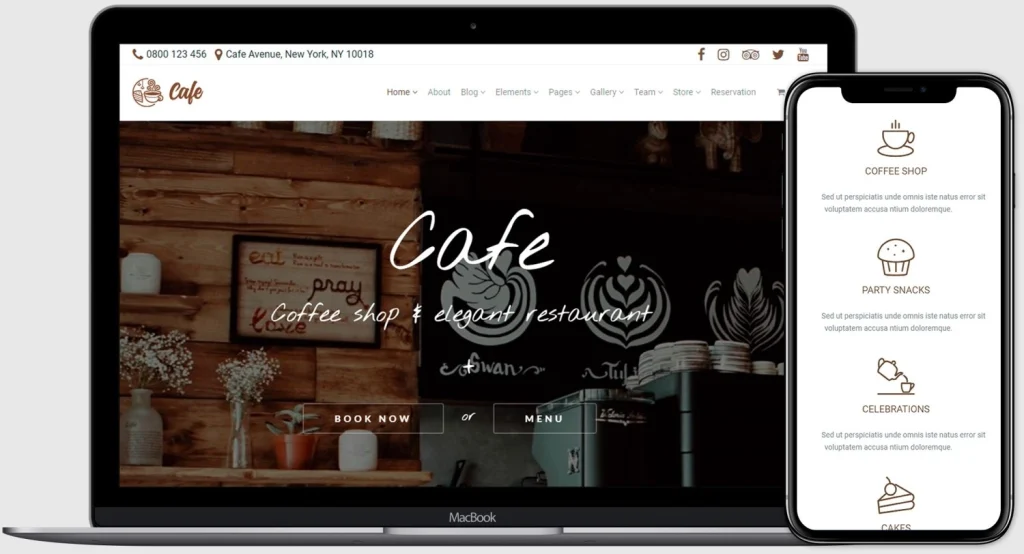 VisualModo – Cafe WordPress Theme