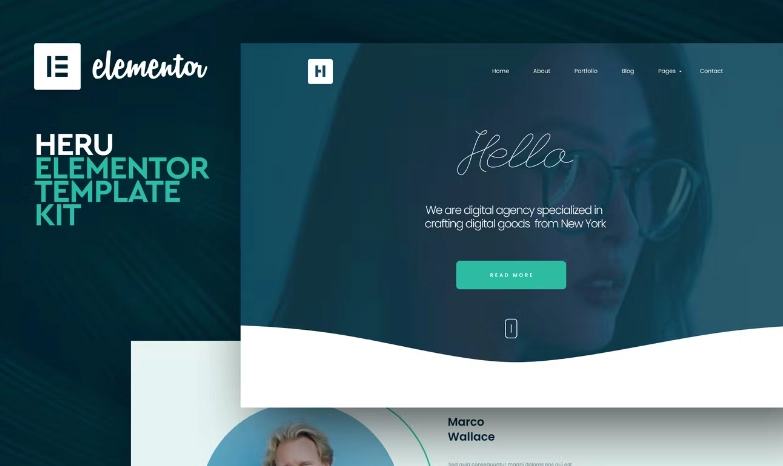 Heru – Creative Elementor Template