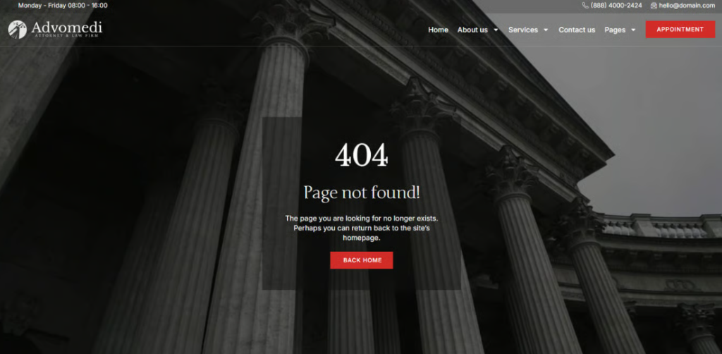 Advomedi – Attorney & Law Firm Elementor Template