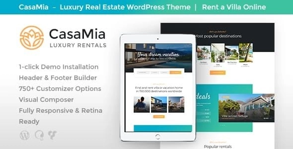 CasaMia | Property Rental Real Estate WordPress Theme
