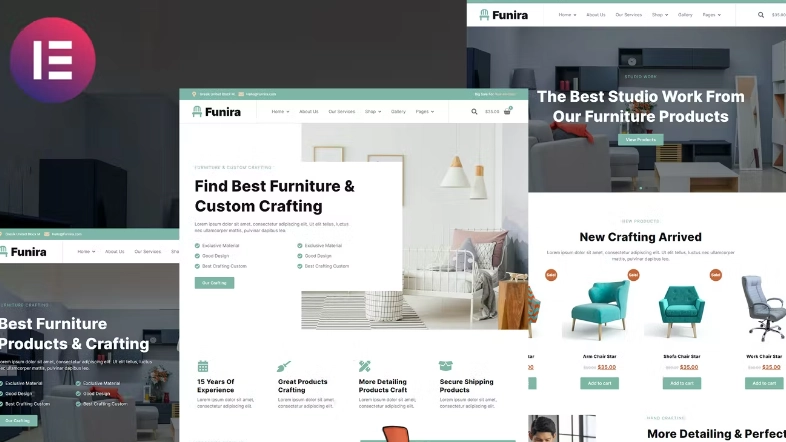 Funira – Custom Craft Furniture Elementor Template