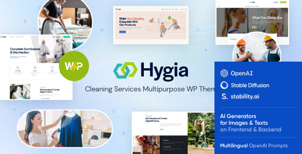 Hygia – Cleaning Services WordPress Theme