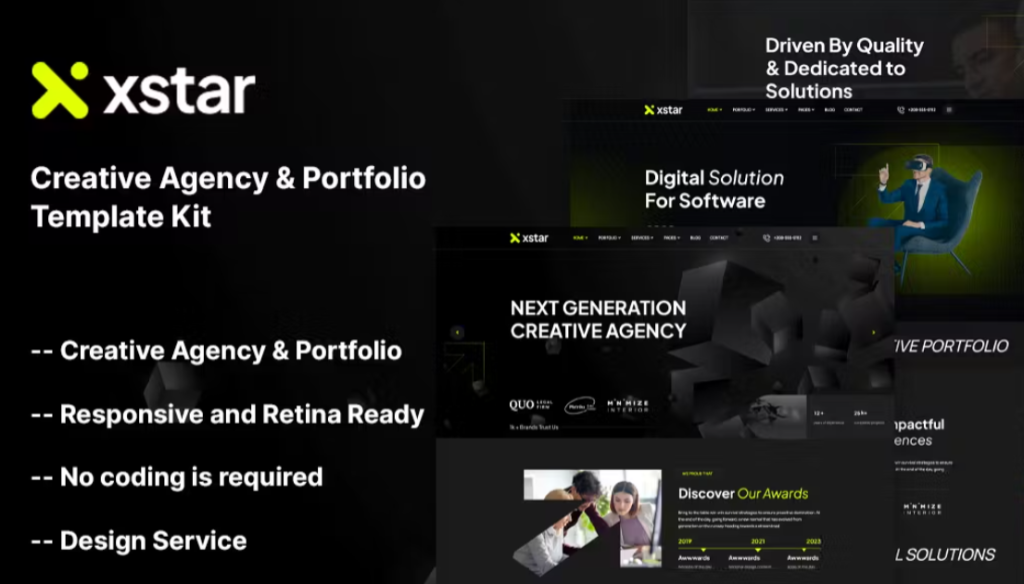 Xstar – Creative Agency & Portfolio Template