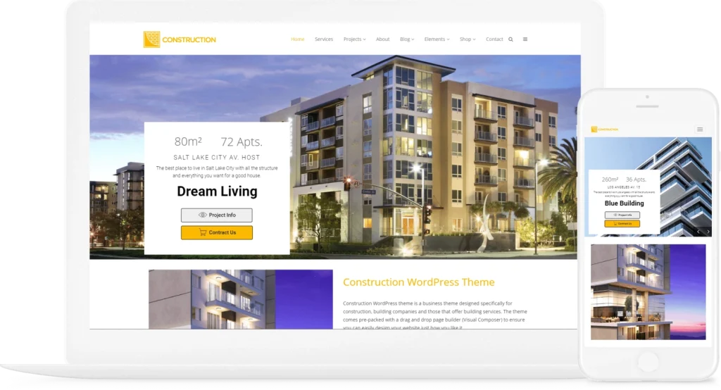 VisualModo – Construction WordPress Theme