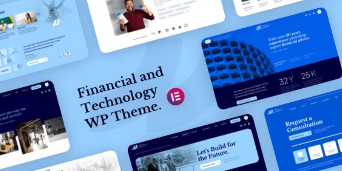 MLab – Financial and Technology WordPress Theme