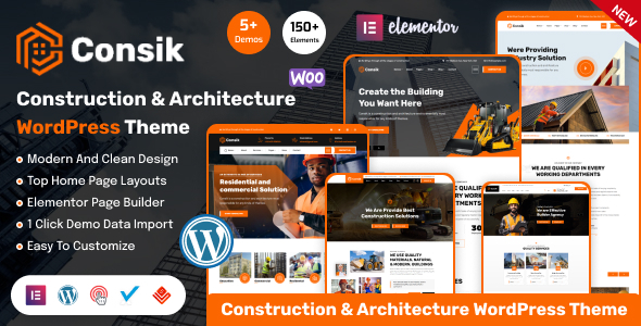 Consik – Construction, Building & Architecture WordPress Theme