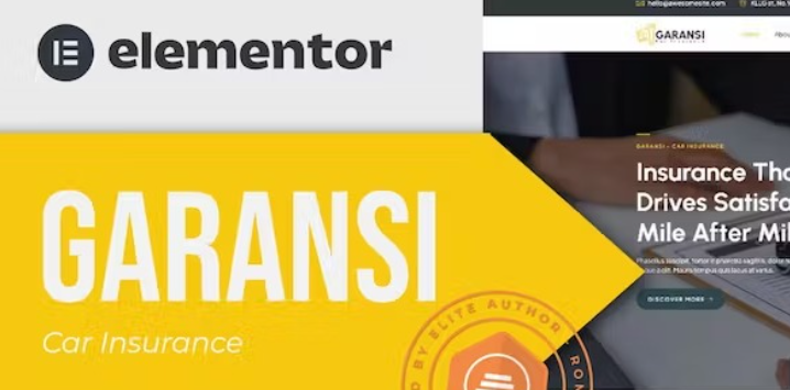 Garansi – Car Insurance Elementor Template
