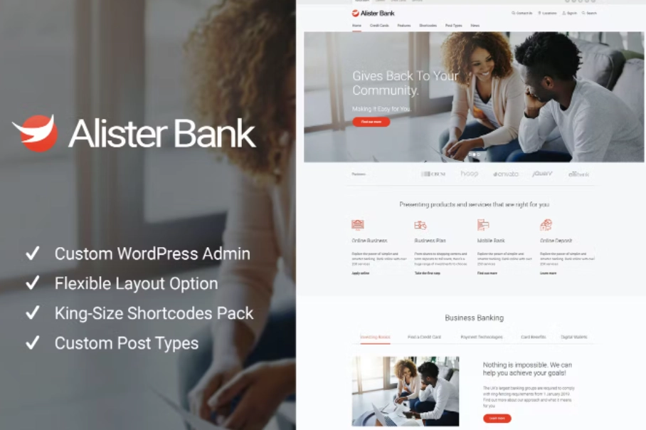 Alister Bank – Credits & Banking Finance WP Theme