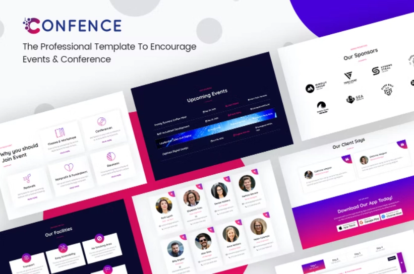 Confence – Event & Conference Elementor Template