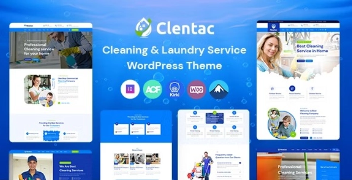 Clentac – Cleaning Services WordPress Theme