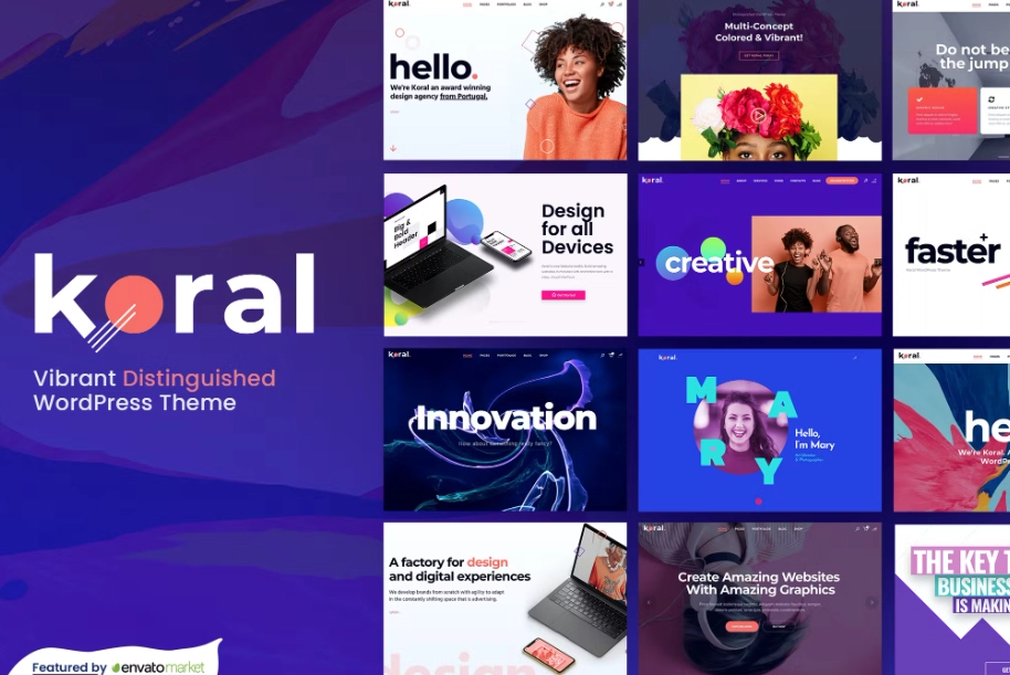 Koral – Vibrant Distinguished WordPress Theme