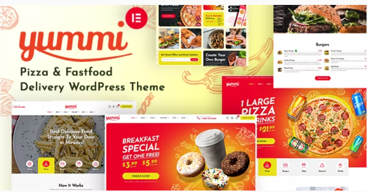 Yummi – Fast Food Restaurant WordPress Theme