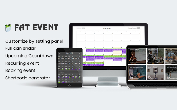 FAT Event – WordPress Event and Calendar Booking