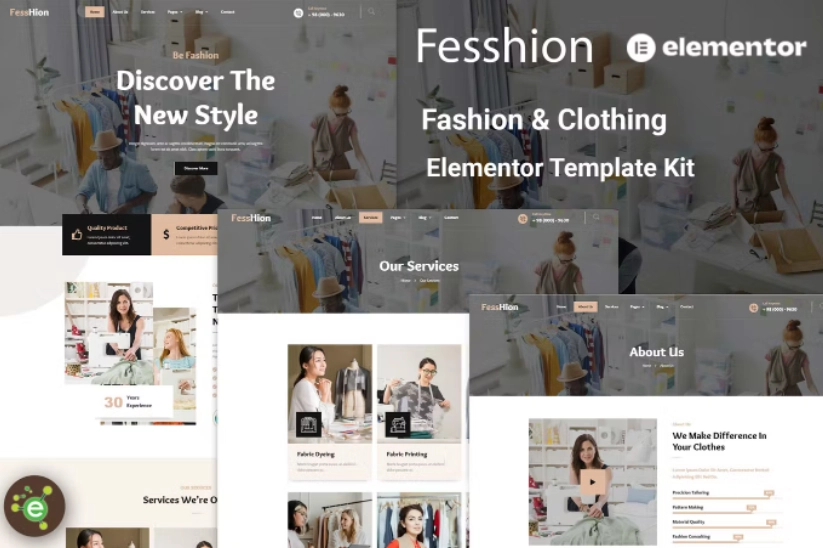 Fesshion – Fashion & Clothing Elementor Template