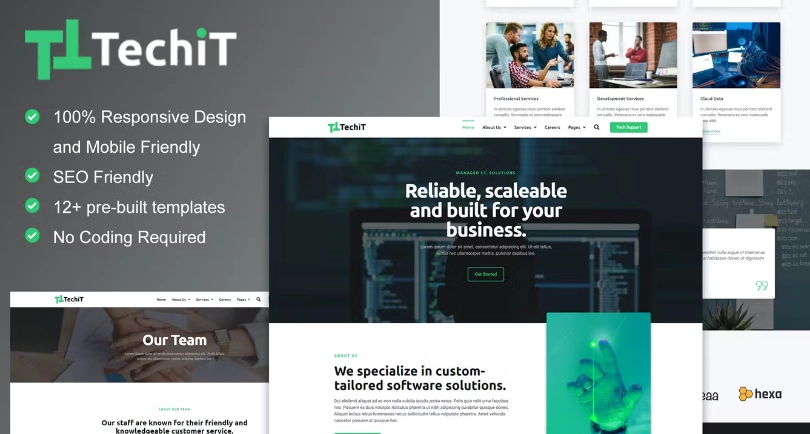 TechIT – Tech Company Elementor Template