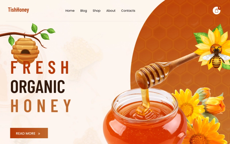 TishHoney – Honey Store WordPress Theme