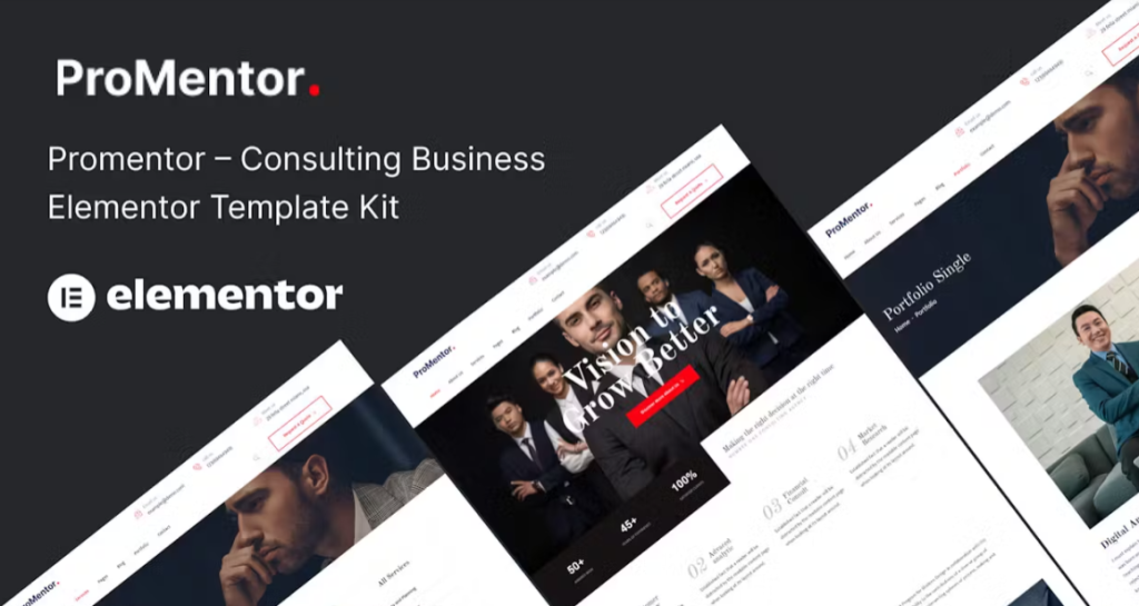Promentor – Business Consulting Elementor Template
