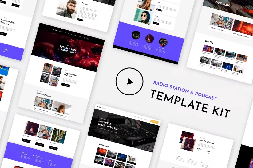 RareRadio | Music & Streaming Elementor Template