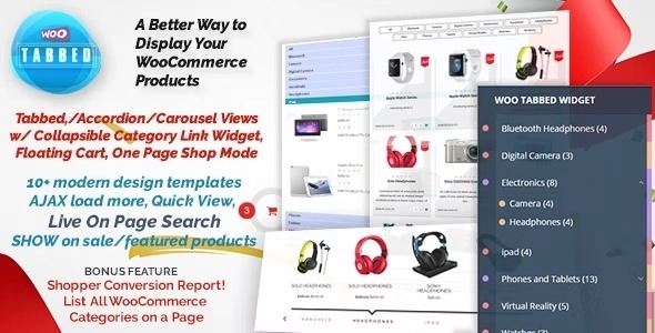 Woo Tabbed Category Product Listing – Pro