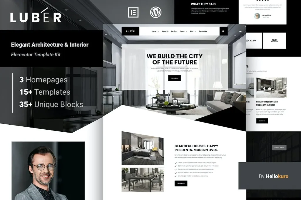Luber – Elegant Architecture & Interior Elementor Template